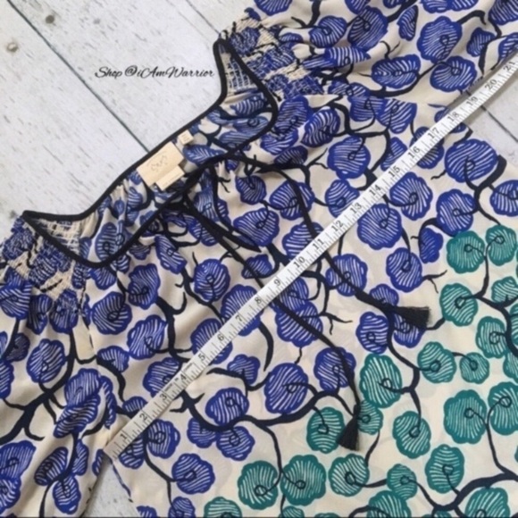 Anthropologie {Vanessa Virginia} floral bubble sleeve top *shop@iamwarrior - Picture 4 of 7